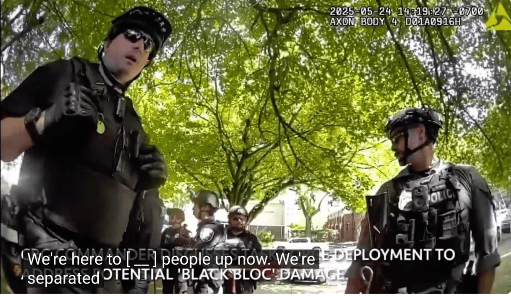 Cop Who Encouraged Fellow Officers to “F___ People Up” At Pro-LGBTQ Counterprotest Gets Written Reprimand